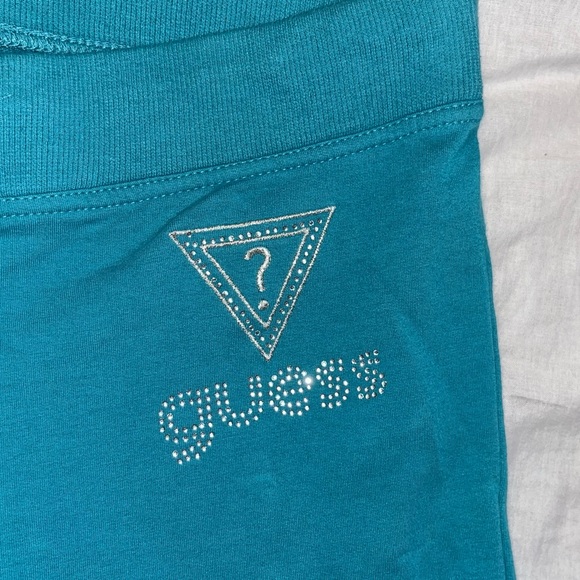 Teal Guess Flared Joggers - Picture 1 of 10